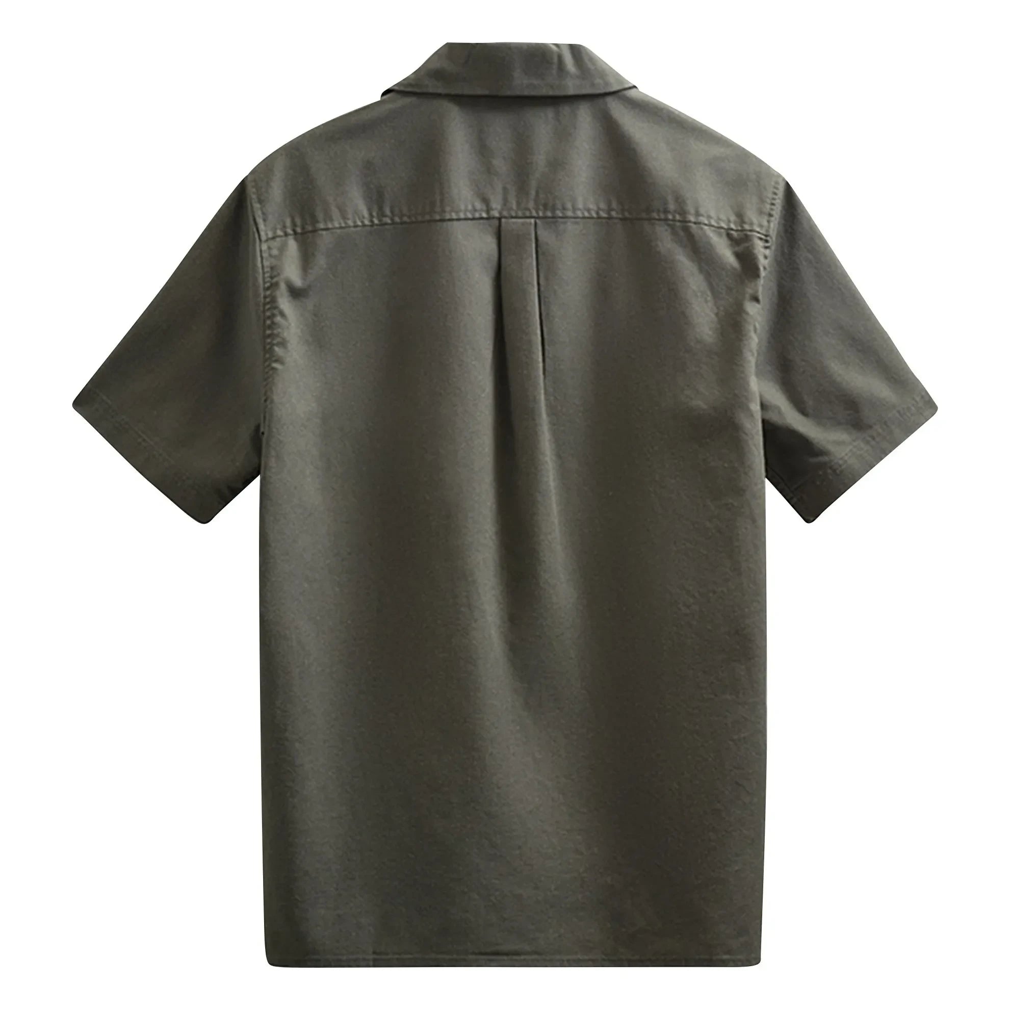Anerkjendt - Camisa de lino Akleo | Verde oscuro