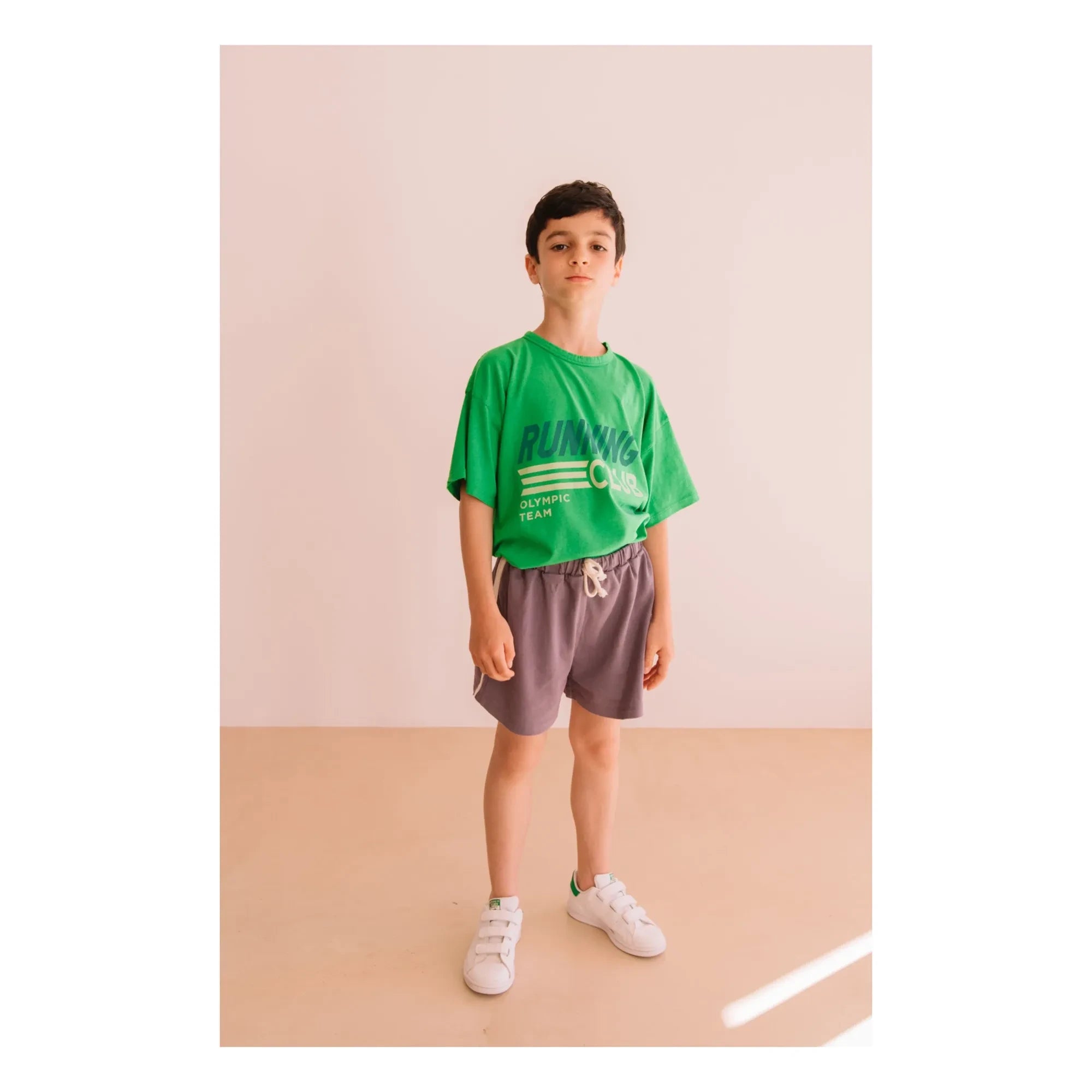 We Are Kids - Camiseta de algodón orgánico Dylan Running Club | Verde Prado