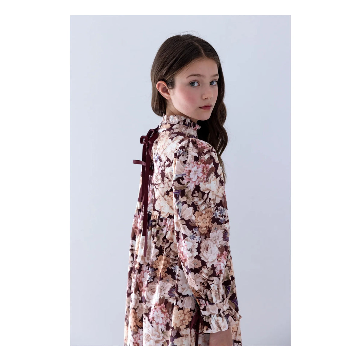 petite Amalie - Vestido con estampado floral | Rosa pálido