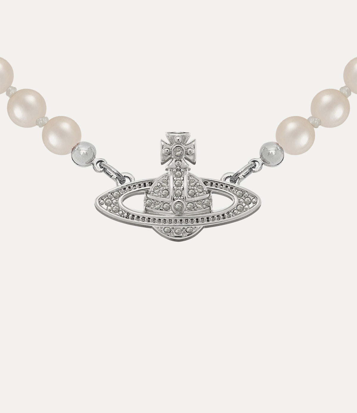 Vivienne Westwood - Gargantilla con perlas en miniatura en relieve
