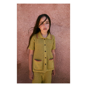 birinit - Bolsillos de camisa calada | Amarillo verdoso