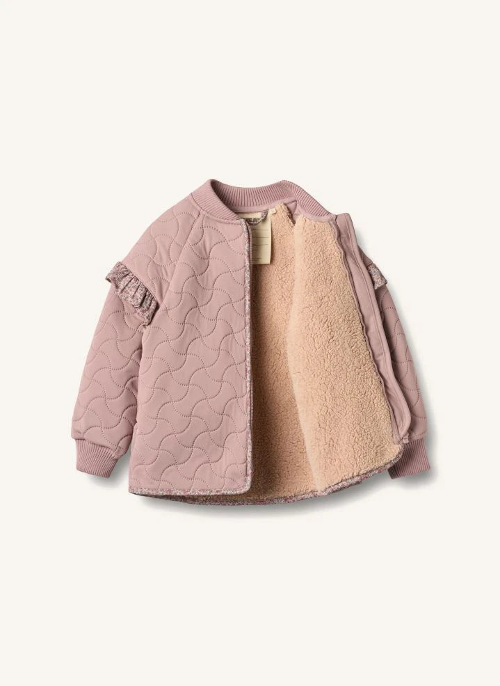 Chaqueta térmica de fibra reciclada Ellas de Wheat | Rosa empolvado