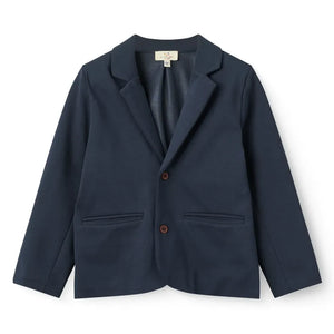 Copenhagen Colors - Blazer elástico de algodón orgánico | Azul marino