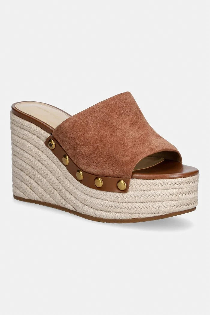 MICHAEL Michael Kors Sandalias de cuña de ante Mayes para mujer