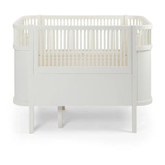 Sebra - Cuna convertible de abedul de Sebra 70x110 cm | Blanco