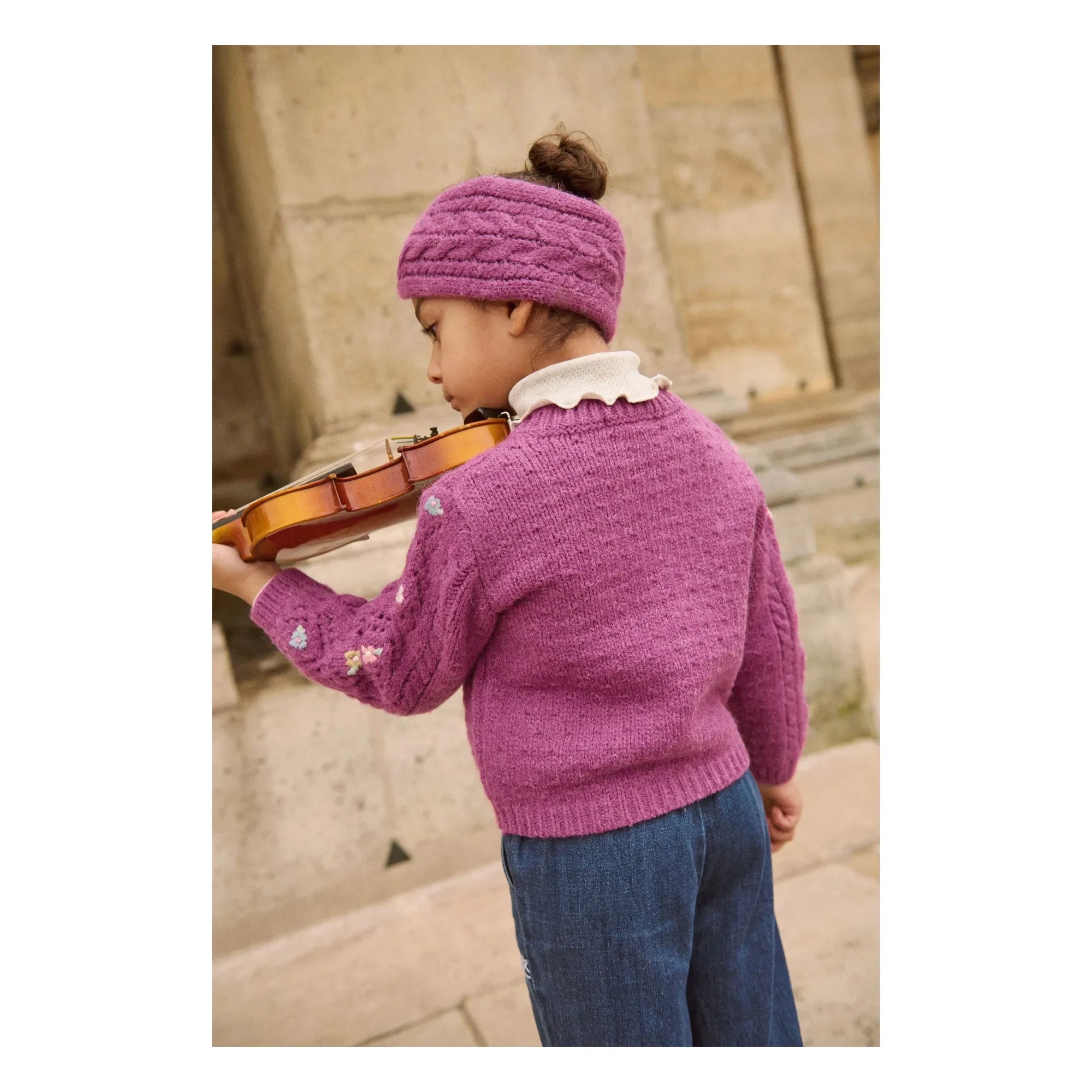 Louise Misha - Diadema de lana Sidony | Framboise