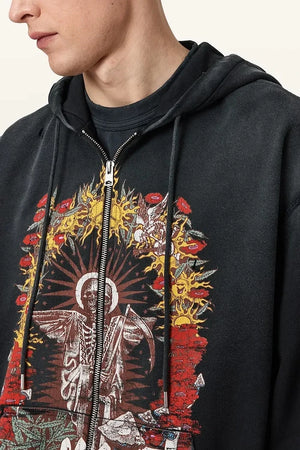 Sudadera con capucha de algodón para hombre AllSaints ROQUE