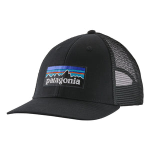Patagonia - Gorra trucker con logo P-6 de algodón orgánico | Negra