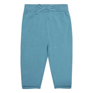 FUB - Pantalones de punto de algodón orgánico | Azul azur
