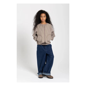 Smallable Kid - Chaqueta acolchada sin mangas Cheer | Gris oscuro