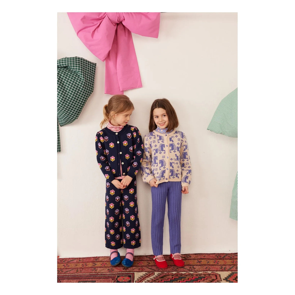 Hola Simone - Cárdigan Lison Fleurs | Azul Marino