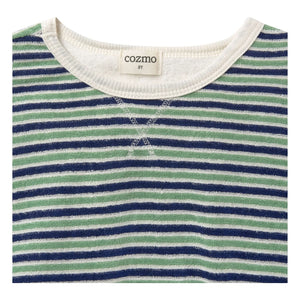 Cozmo - Camiseta Enea de Rayas | Azul marino