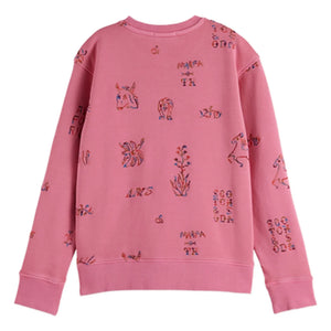 Scotch & Soda - Sudadera bordada con caballos | Rosa