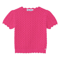 Tartine et Chocolat - Camiseta de punto festoneada | Rosa