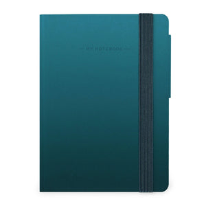 Legami - Cuaderno Trazado con Funda Suave Monocromática - Verde Profundo - Mi Cuaderno