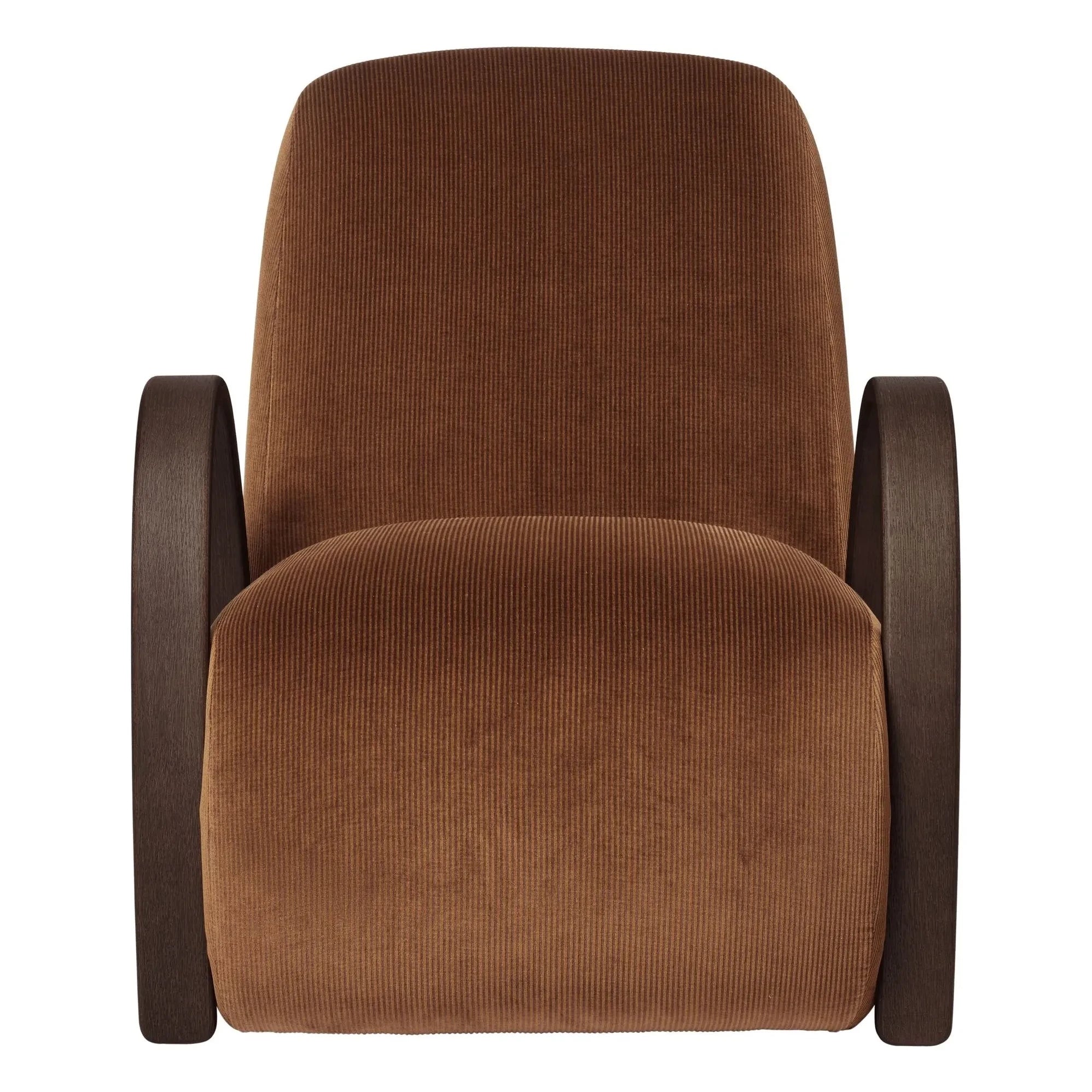 Ferm Living - Sillón de terciopelo Buur | Marrón