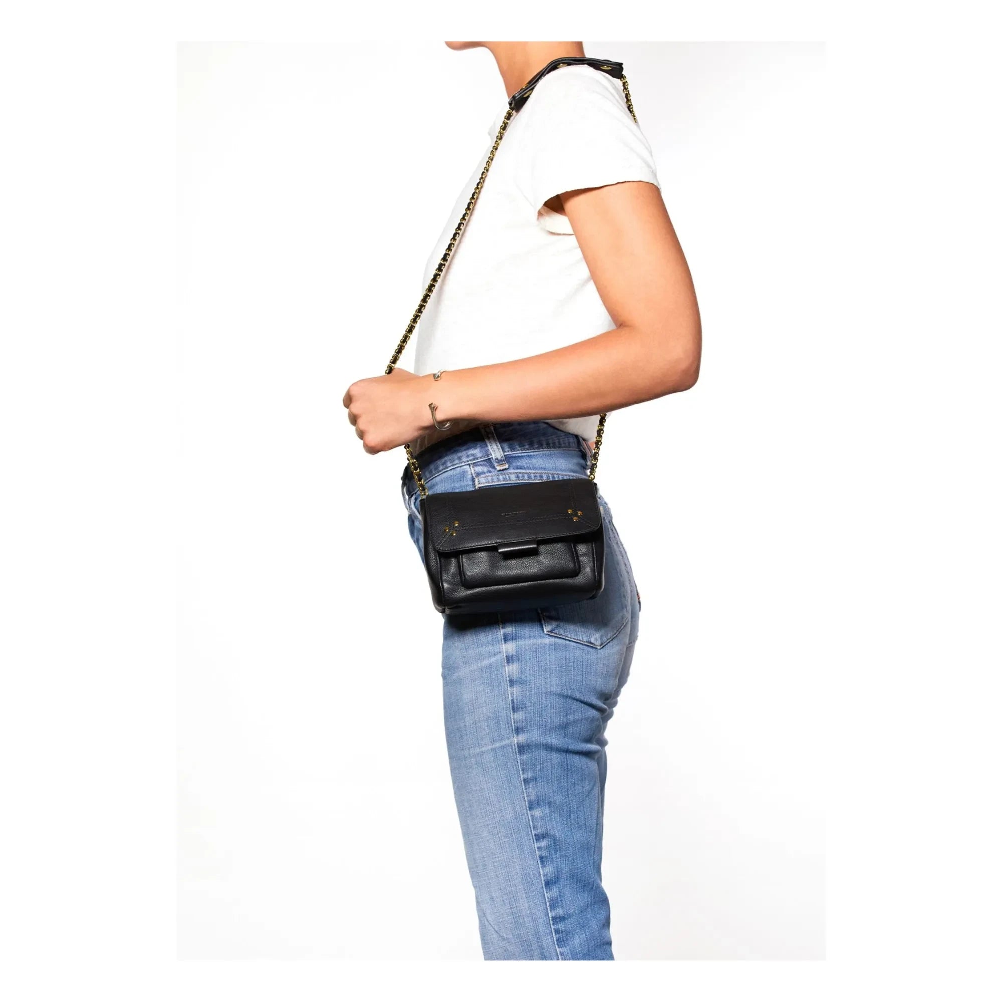Jérôme Dreyfuss - Bolso Lulu S Piel de Becerro | Negro