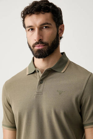 Camiseta de hombre de algodón con cuello Bernard de Barbour
