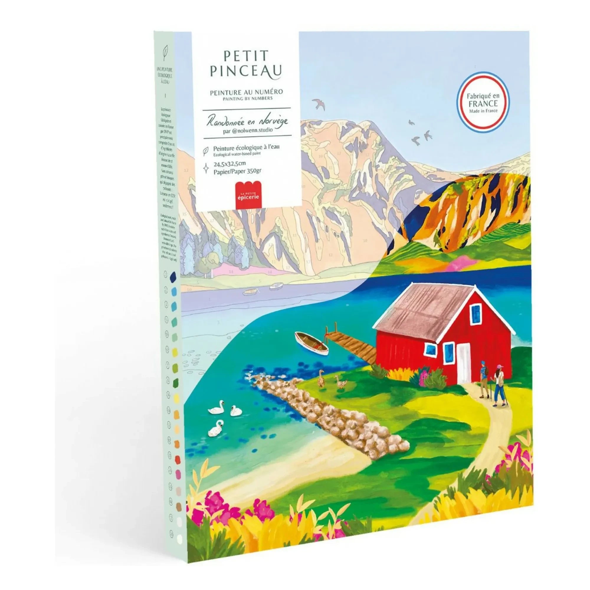 La Petite Épicerie - Set de colorear - Noruega, Nolwenn Studio