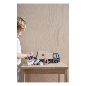 Kid's Concept - Camión de Basura de Madera de Juguete