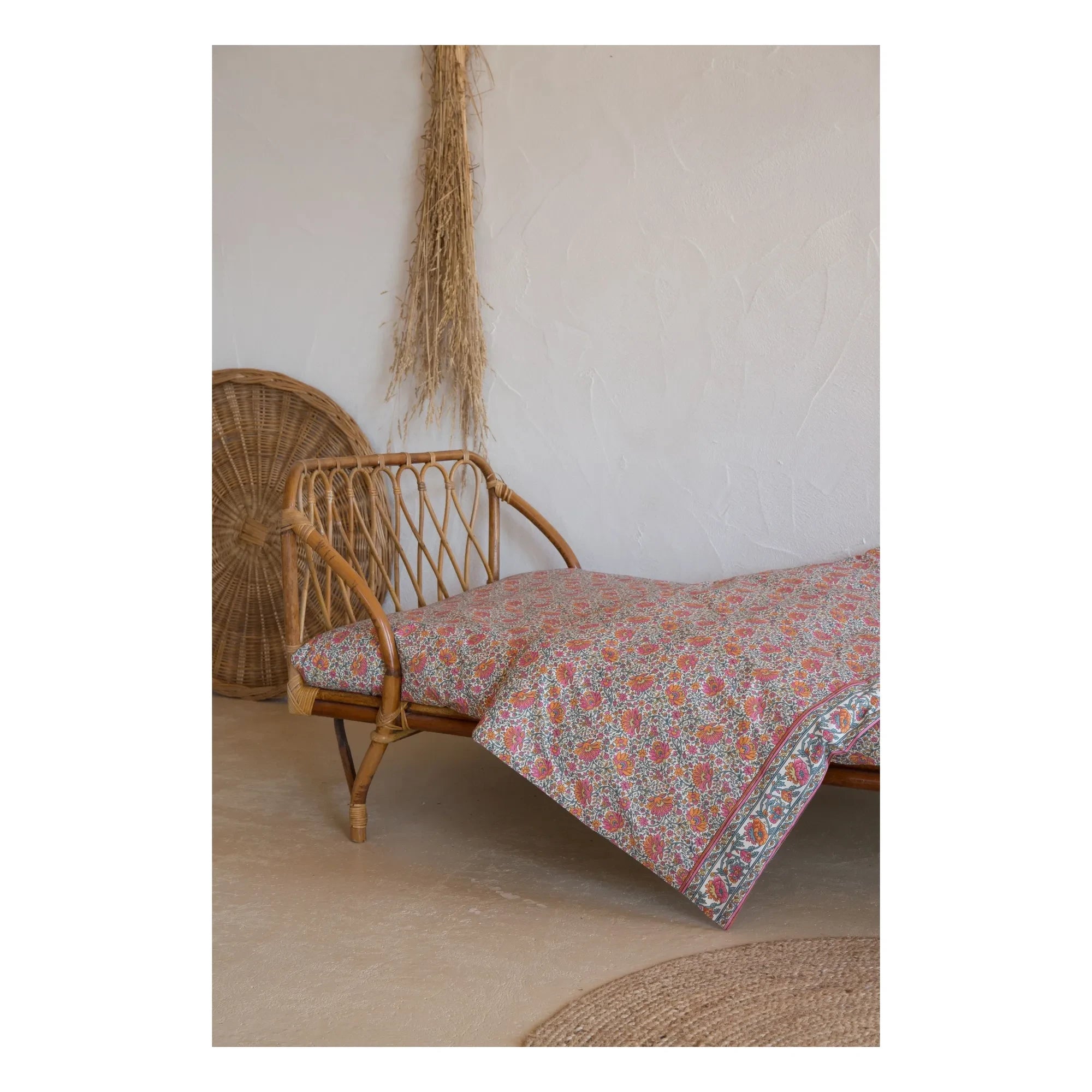 Louise Misha - Sábana ajustable de algodón orgánico Nicole | Naranja