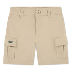 Lacoste - Bermudas Cargo de Algodón Orgánico | Beige