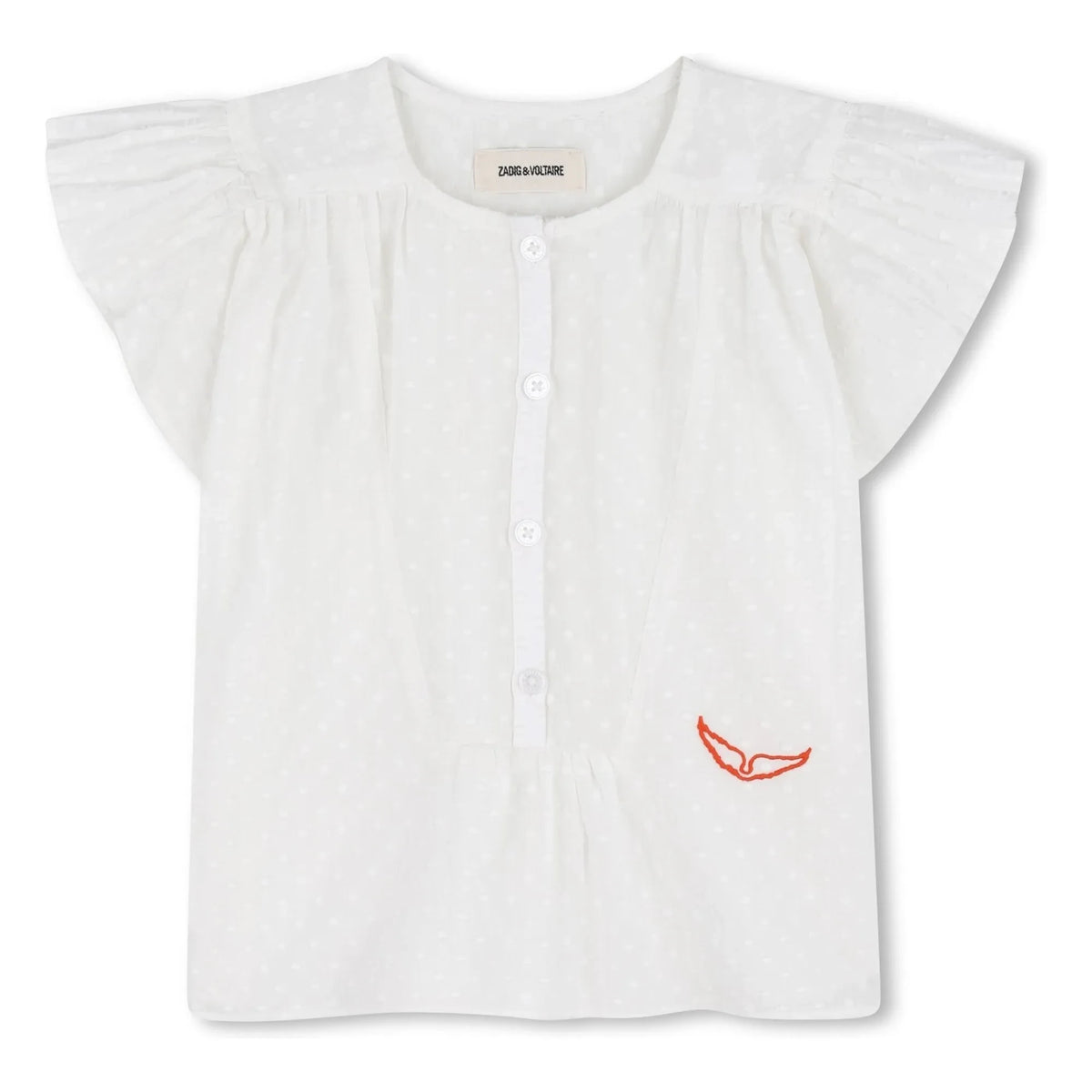 Zadig & Voltaire - Blusa abotonada Dobby | Blanco