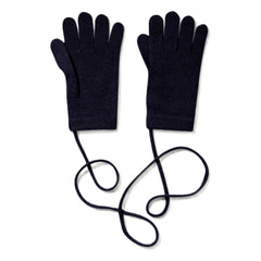 Bompard - Guantes de cachemira | Azul marino