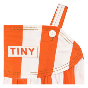 Tinycottons - Mono de sarga a rayas | Rojo