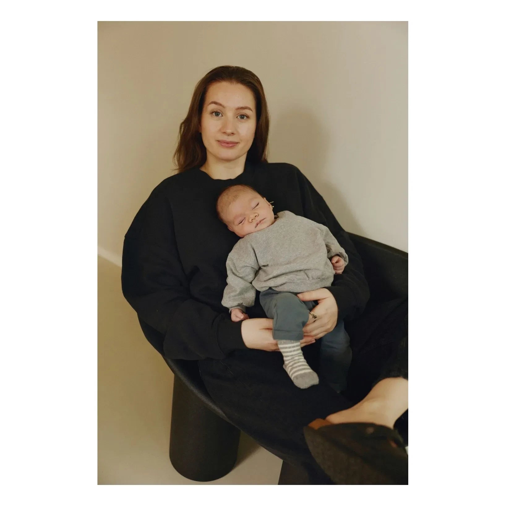 Gray Label - Sudadera de mini algodón orgánico | Gris claro