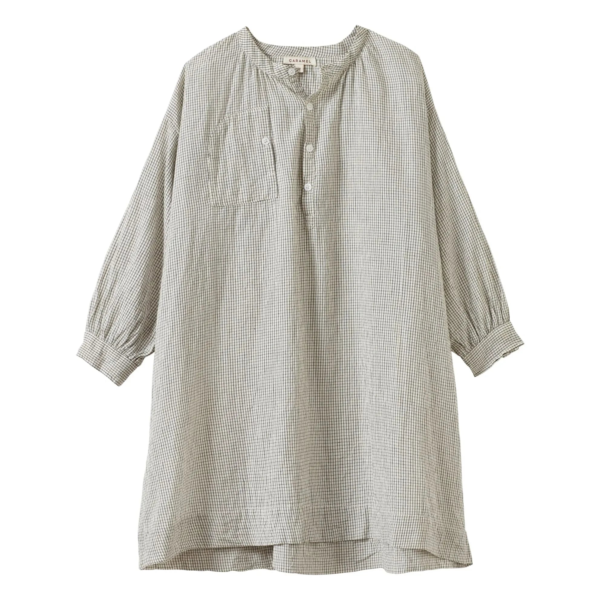 Caramel - Vestido a cuadros Yew | Blanco