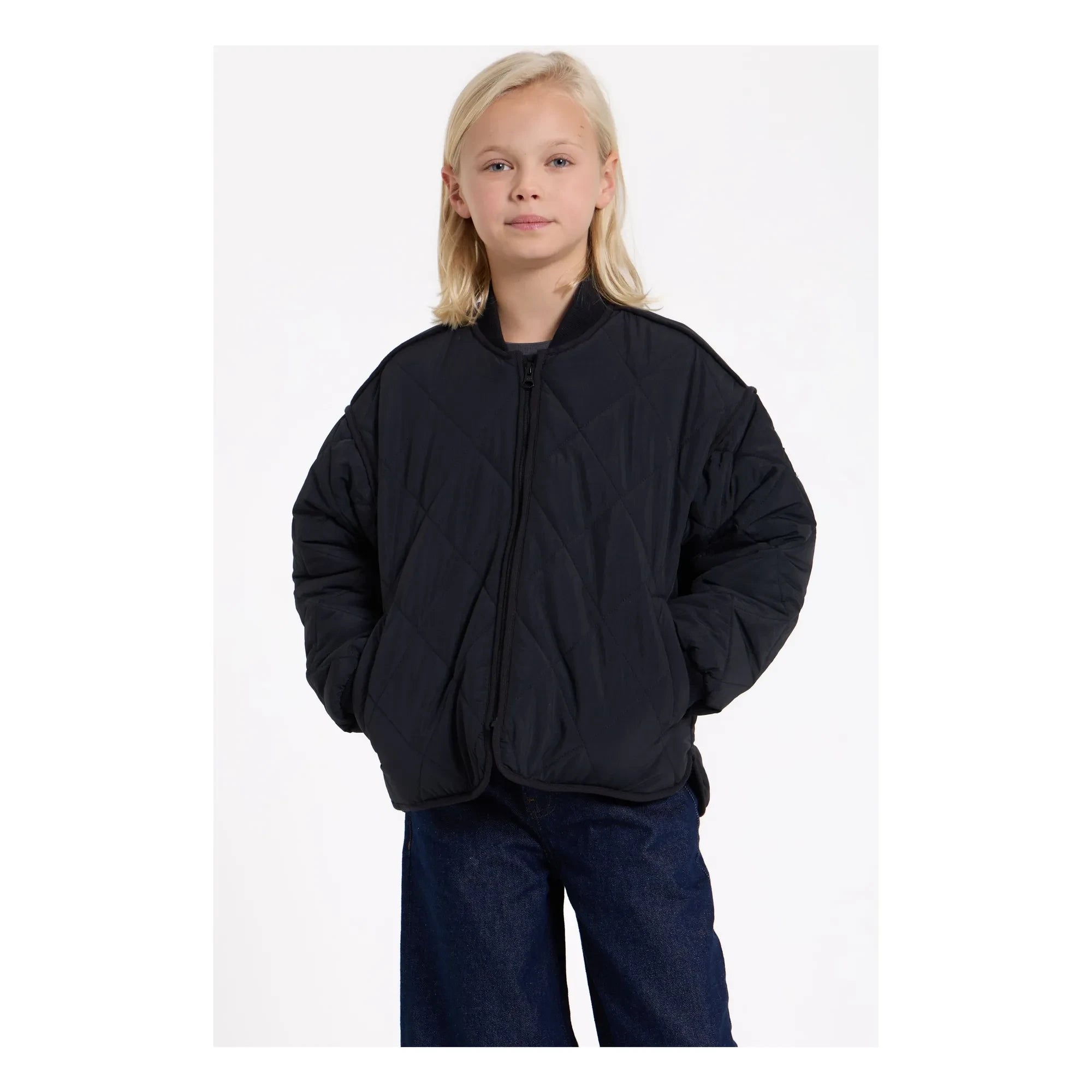Finger in the nose - Bomber acolchado Braidy | Negro