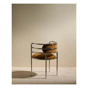 Maison Sarah Lavoine - Silla Moon de terciopelo cromado | Havana