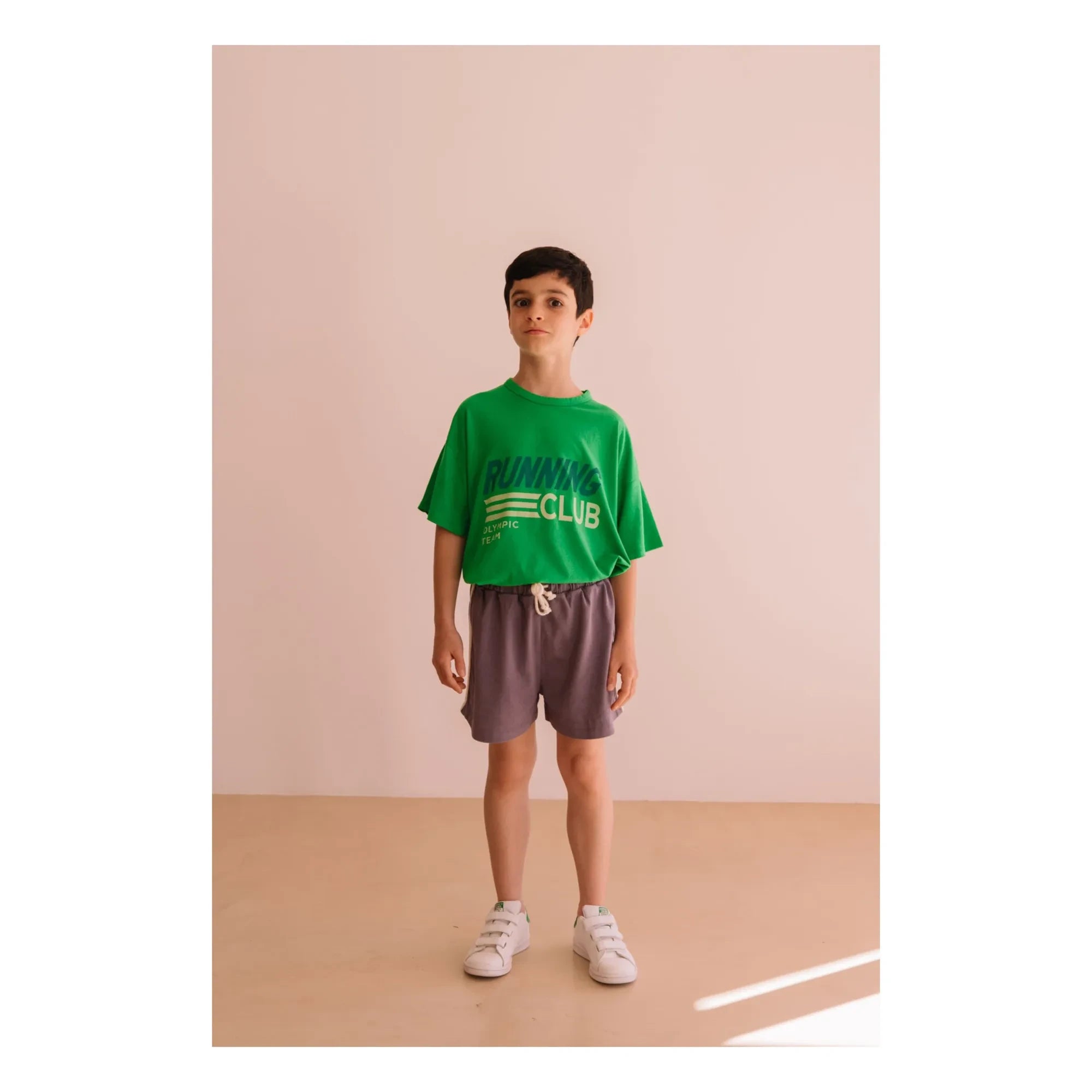We Are Kids - Camiseta de algodón orgánico Dylan Running Club | Verde Prado