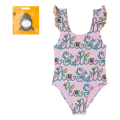 Stella McCartney Niños - Bañador Stella de Fibras Recicladas | Rosa