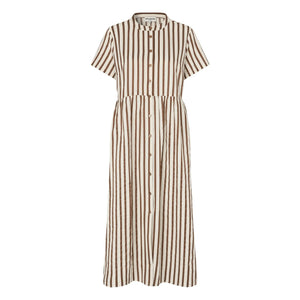 Lollys Laundry - Vestido Aliya Algodón | Moca