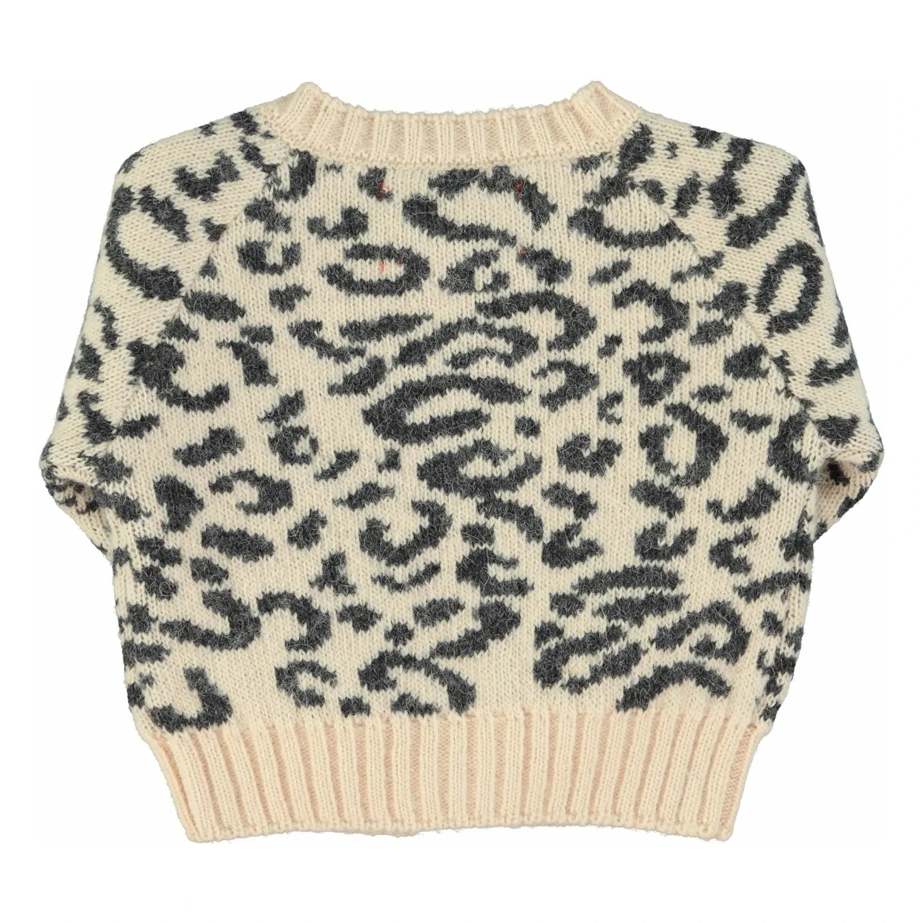 Piupiuchick - Chaleco de lana leopardo | Rosa empolvado