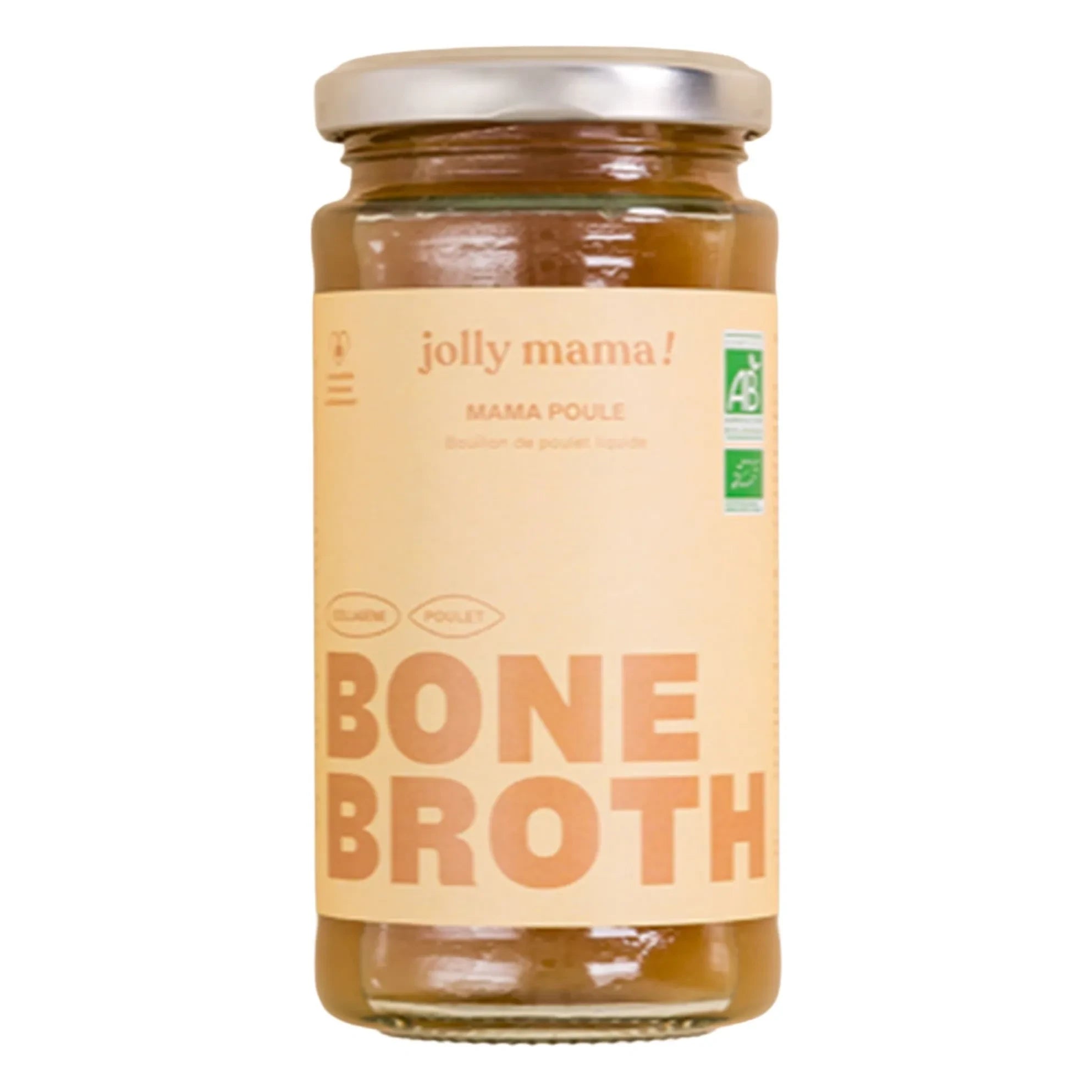 Jolly Mama - Caldo de huesos de pollo Mama Poule - 6 caldos de 240 ml cada uno