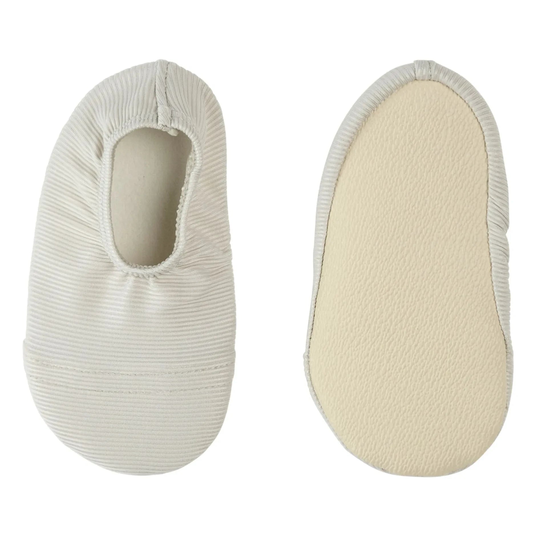 Petit Lem - Zapatos de agua con protección UV de fibra reciclada texturizada | Gris claro