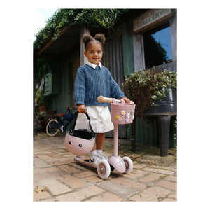 Banwood - Pin & Ride özelleştirilebilir bisiklet sepeti/çekçek | Pembe