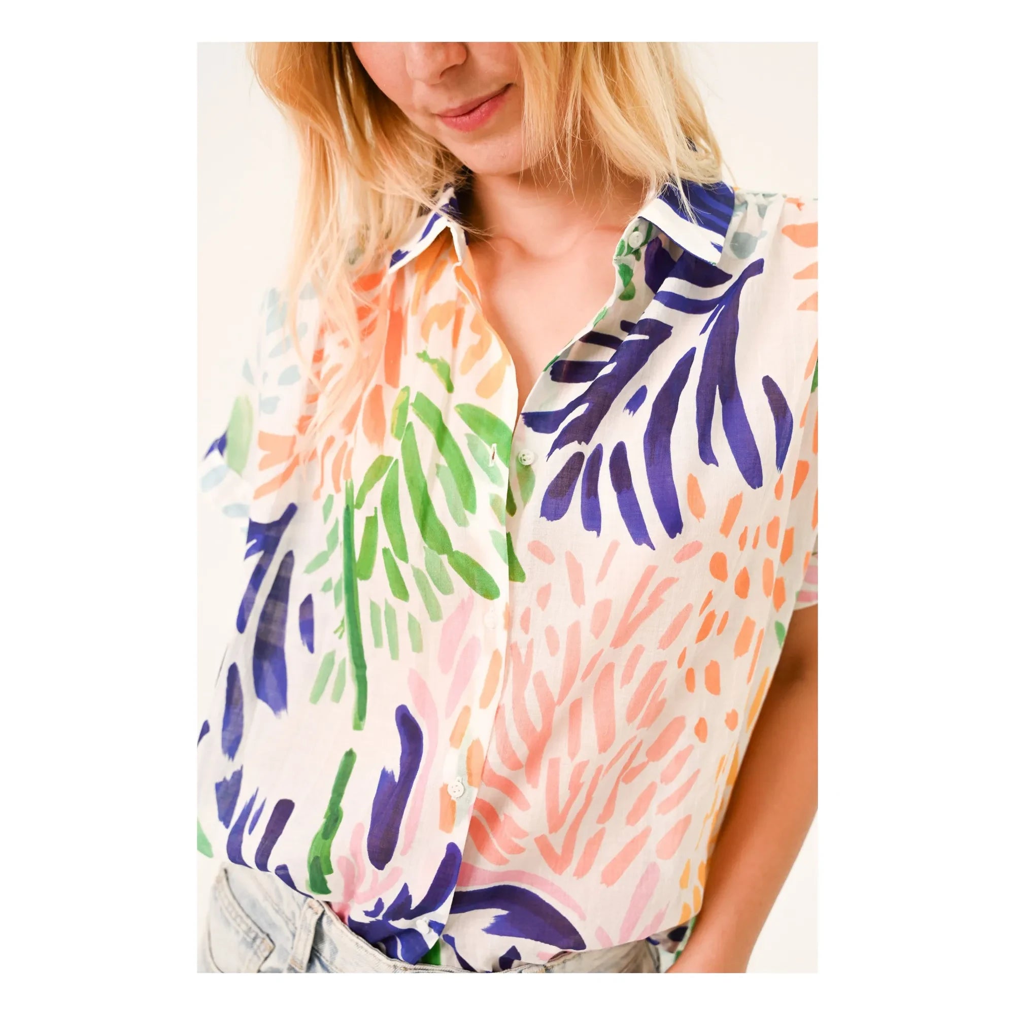Sacrécoeur - Camisa Louisa Aserri | Naranja