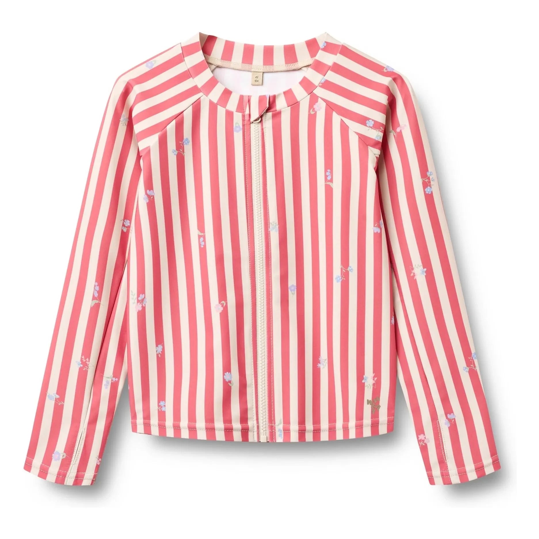 Wheat - Camiseta de baño con protección UV de fibra reciclada a rayas Ada | Rojo