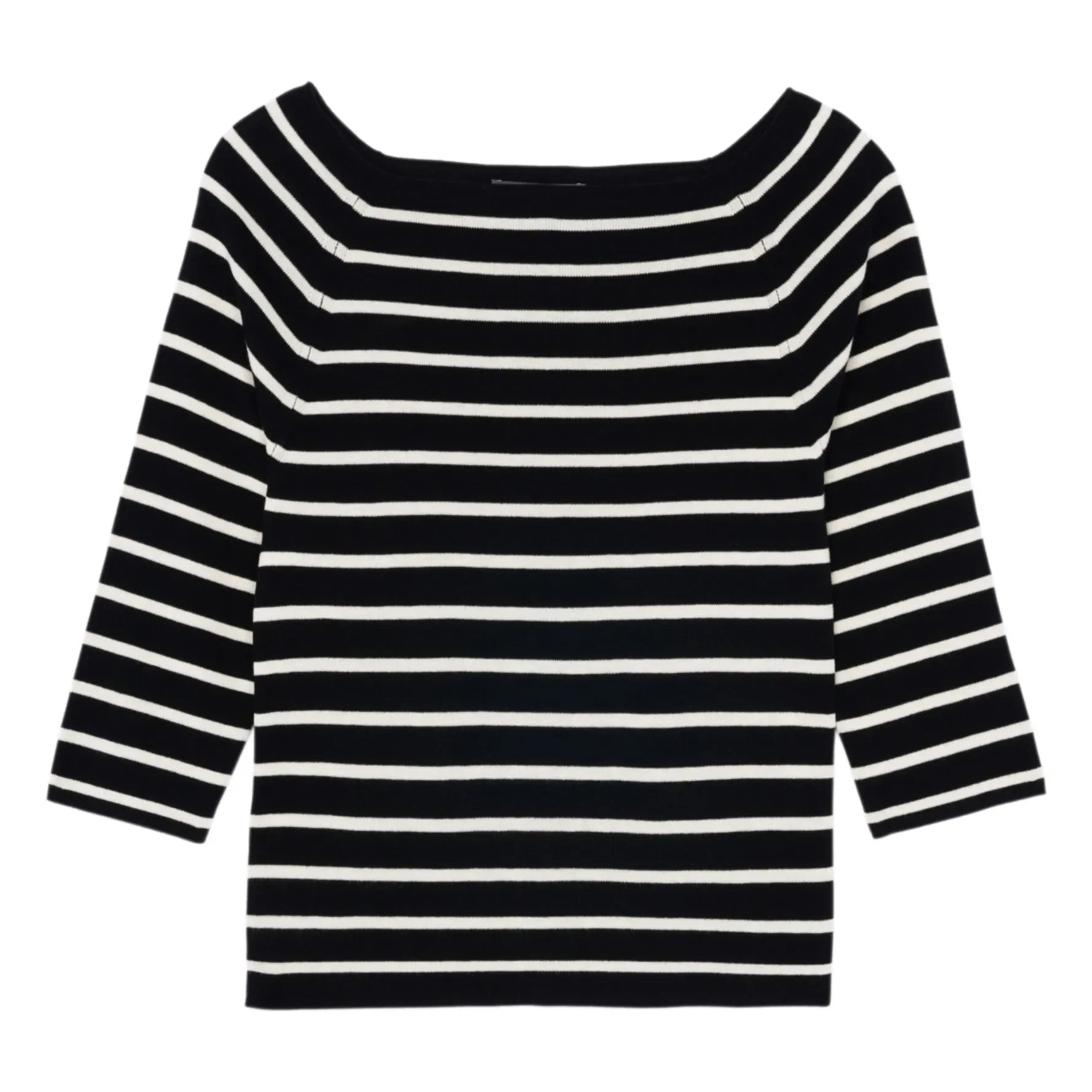 Bompard - Top marinero de seda y cachemir negro