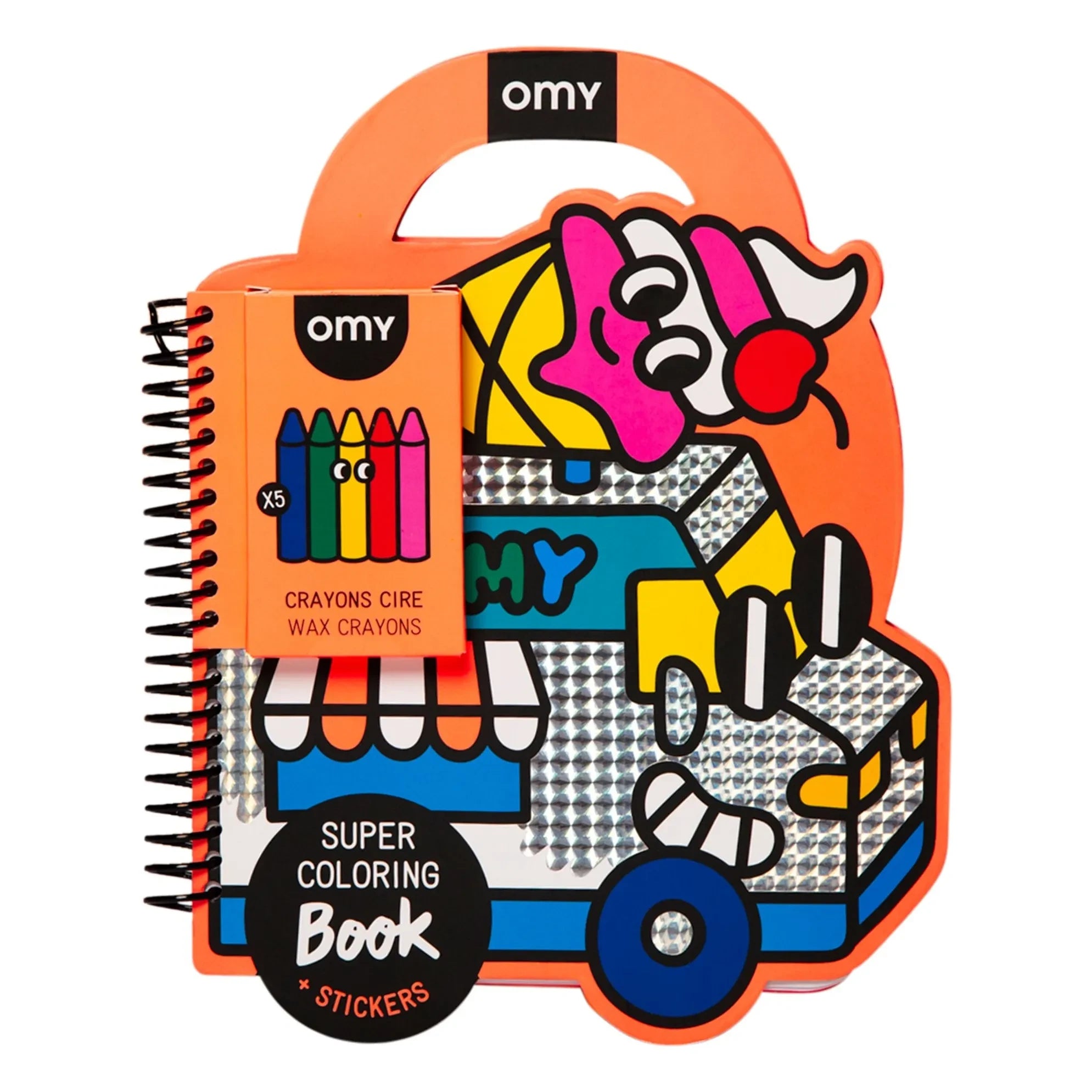 Omy - Libro de colorear y pegatinas