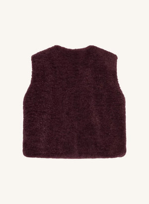 Smallable Kid - Jude Chaqueta Sherpa sin mangas | Morado