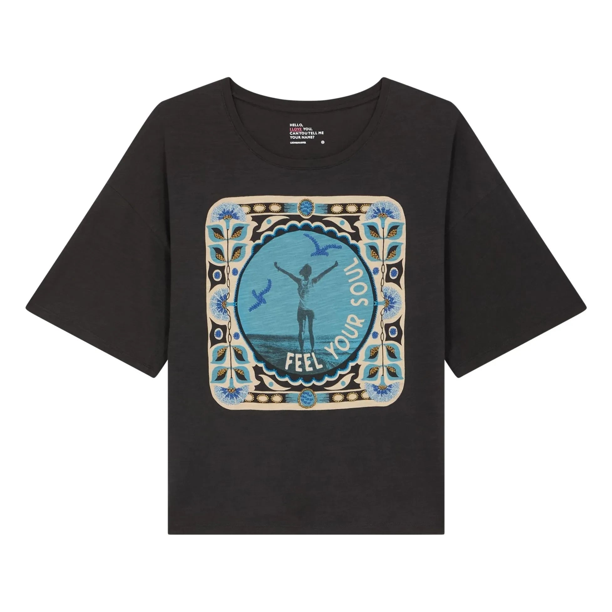 Leon & Harper - Camiseta Soul de algodón orgánico | Negro