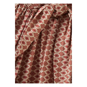 Caramel - Vestido Geométrico Abelia | Rojo Teja