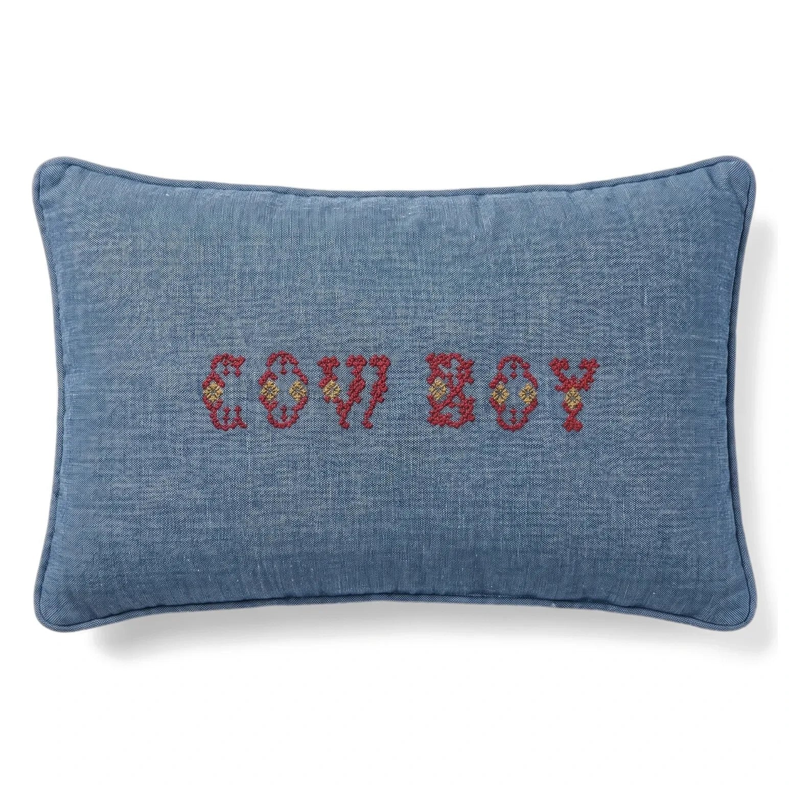 Editions Aimable - Camille Cowboy yastık | Mavi Chambray