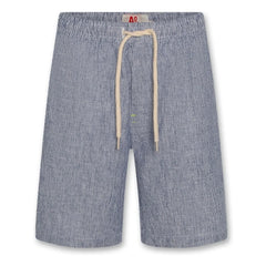 AO76 - Pantalones cortos de lino a rayas Lego | Azul