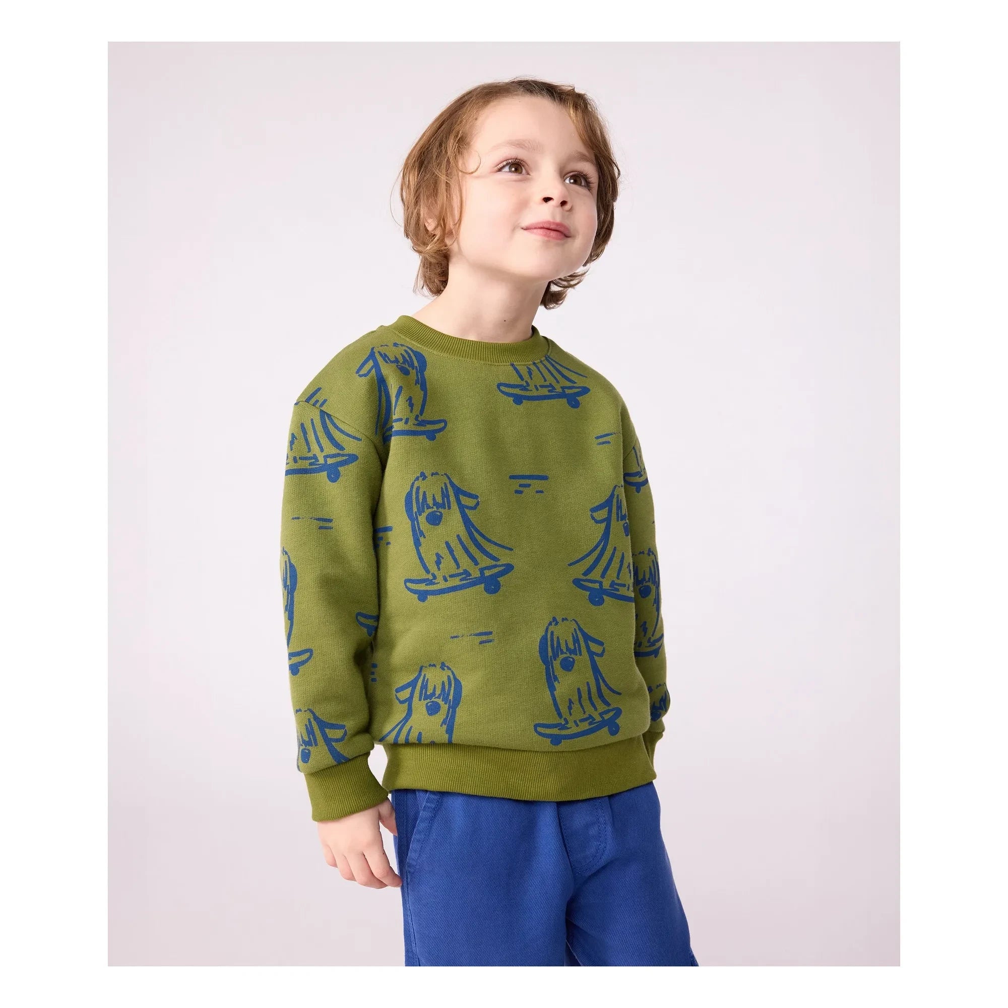 Petit Bateau - Sudadera Skates | Verde